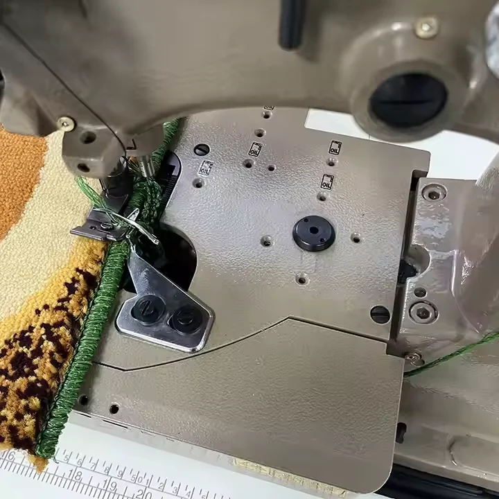Carpet stitching machine binding edge finish
